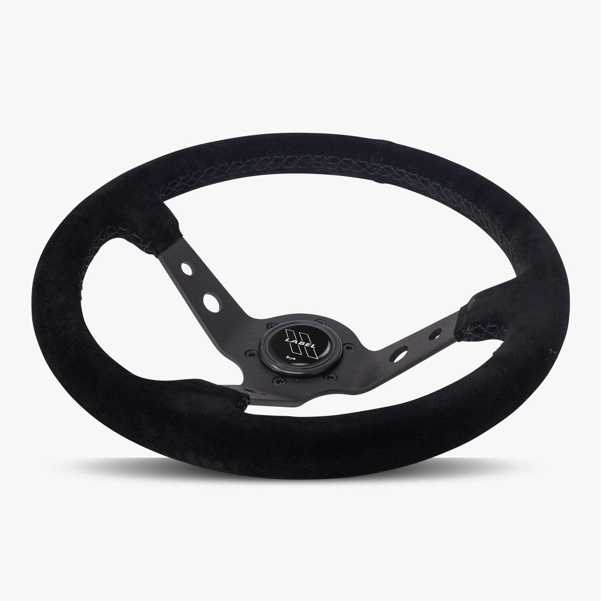 The Daytona Steering Wheel | Luxurious Black Alcantara & Anodized Finish - Korvel