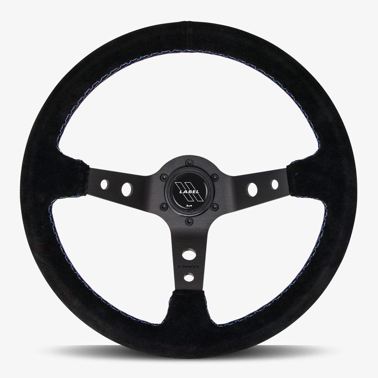 The Daytona Steering Wheel | Black Alcantara & Bavarian Stitch - Korvel