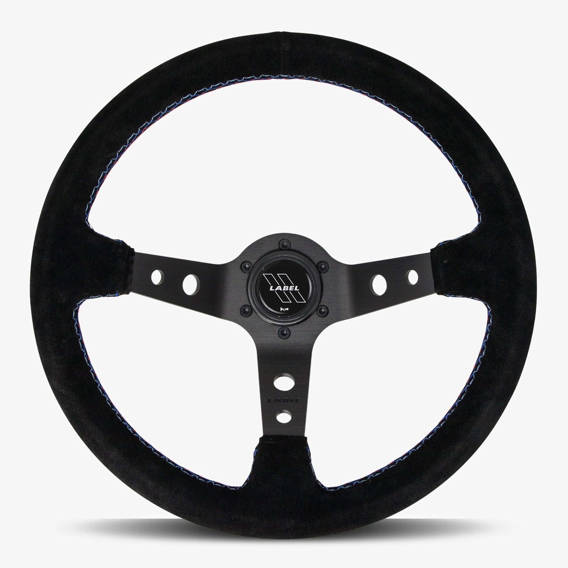 The Daytona Steering Wheel | Black Alcantara & Bavarian Stitch - Korvel