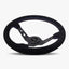 The Daytona Steering Wheel | Black Alcantara & Bavarian Stitch - Korvel