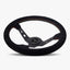 The Daytona Steering Wheel | Premium Black Alcantara & Anodized Finish - Korvel