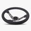 The Daytona Steering Wheel | Black Perforated Leather | Graphite Spokes - Korvel