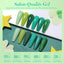 Born Pretty Green Gel Nail Polish Set - 6PCS Glitter Collection