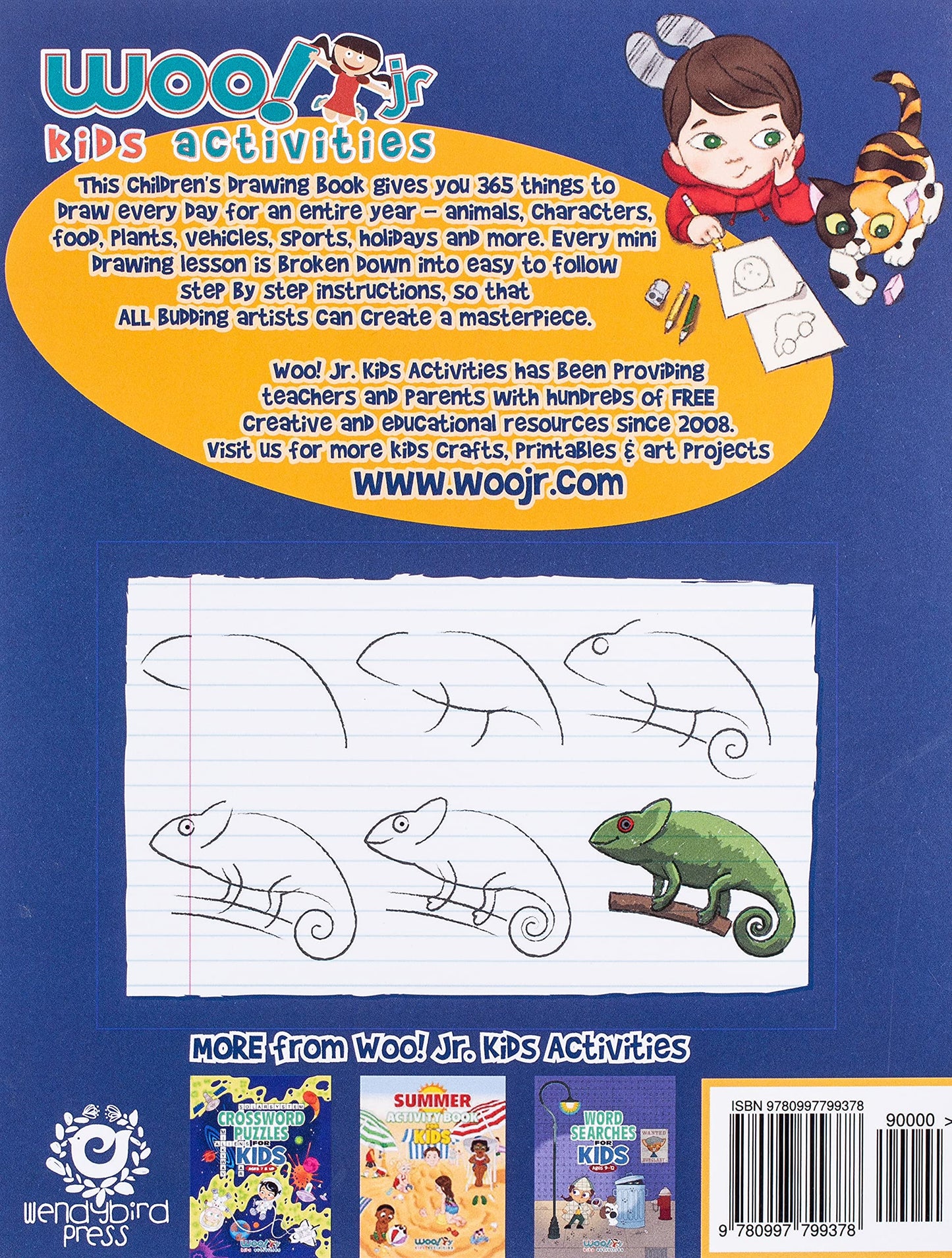 Creative Drawing Adventures for Kids: 365 Fun Projects to Inspire Young Artists (Spiral Bound) - Korvel