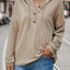 Drawstring Dropped Shoulder Long Sleeve Hoodie - Korvel