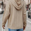 Drawstring Dropped Shoulder Long Sleeve Hoodie - Korvel