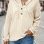 Drawstring Dropped Shoulder Long Sleeve Hoodie - Korvel