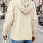 Drawstring Dropped Shoulder Long Sleeve Hoodie - Korvel