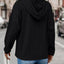 Drawstring Dropped Shoulder Long Sleeve Hoodie - Korvel