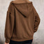 Drawstring Dropped Shoulder Long Sleeve Hoodie - Korvel