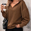 Drawstring Dropped Shoulder Long Sleeve Hoodie - Korvel