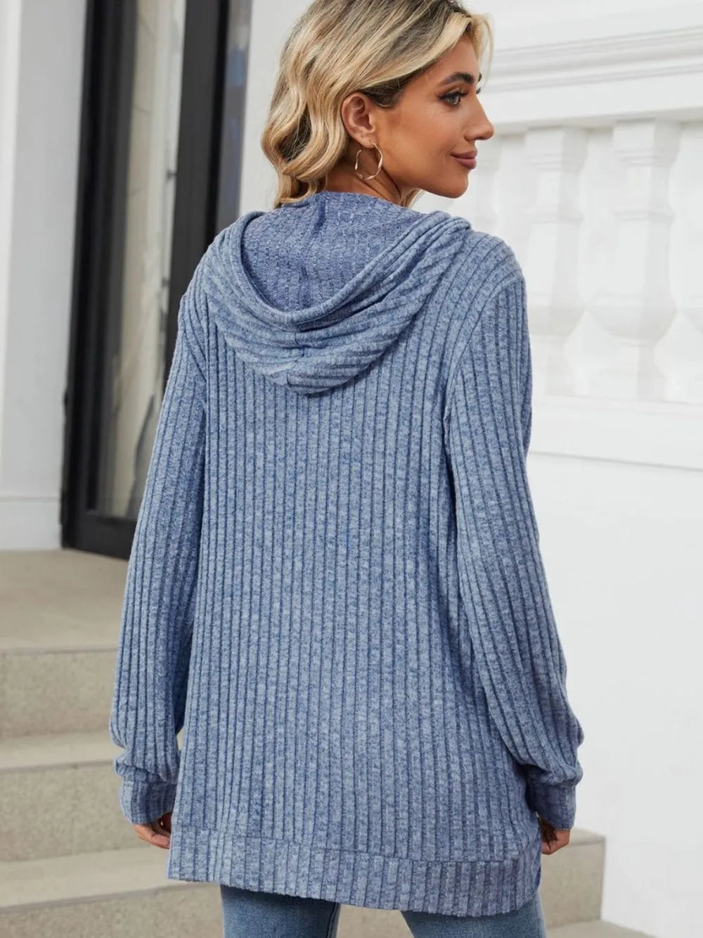 Sudadera con Capucha de Manga Larga con Cordón