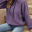 Drawstring Long Sleeve Hoodie - Korvel