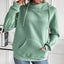 Drawstring Long Sleeve Hoodie with Kangaroo Pocket - Korvel