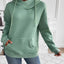 Drawstring Long Sleeve Hoodie with Kangaroo Pocket - Korvel