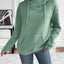 Drawstring Long Sleeve Hoodie with Kangaroo Pocket - Korvel