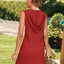 Drawstring Sleeveless Hooded Knit Dress - Korvel