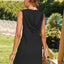 Drawstring Sleeveless Hooded Knit Dress - Korvel