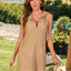 Drawstring Sleeveless Hooded Knit Dress - Korvel