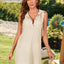 Drawstring Sleeveless Hooded Knit Dress - Korvel
