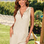 Drawstring Sleeveless Hooded Knit Dress - Korvel