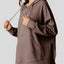 Drawstring Slit Long Sleeve Hoodie - Korvel