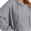 Drawstring Slit Long Sleeve Hoodie - Korvel