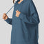 Drawstring Slit Long Sleeve Hoodie - Korvel