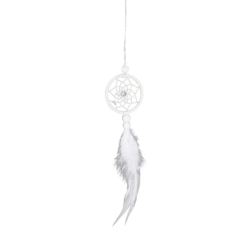 Handmade Pure White Dream Catcher for Car & Home Decor