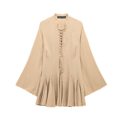 Robe Slim Fit Élégante pour Femmes en Abricot