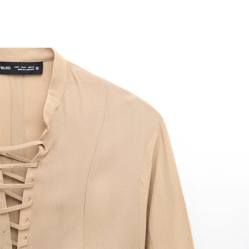 Robe Slim Fit Élégante pour Femmes en Abricot