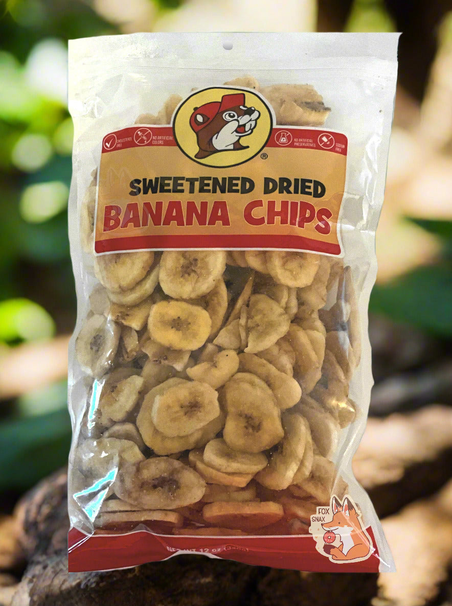 Chips de banane séchées sucrées Buc-ee's - 12 oz