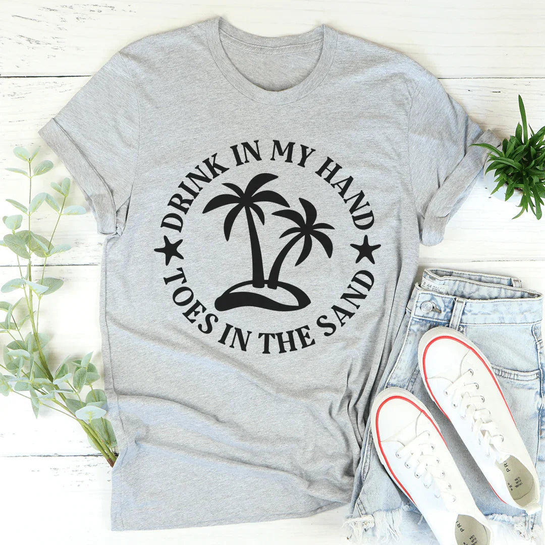 Drink In My Hand Toes In The Sand Tee - Korvel