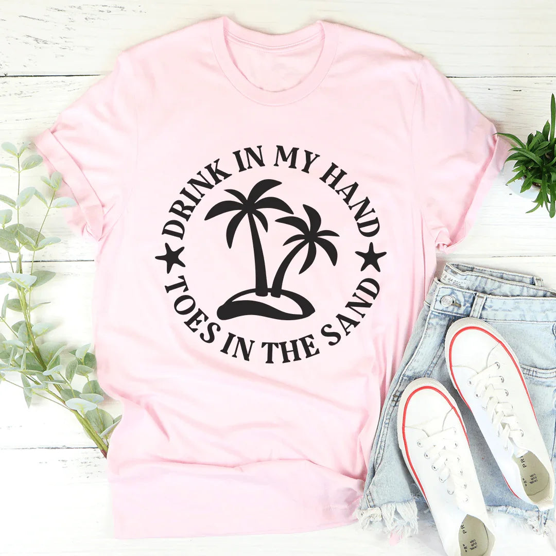 Drink In My Hand Toes In The Sand Tee - Korvel