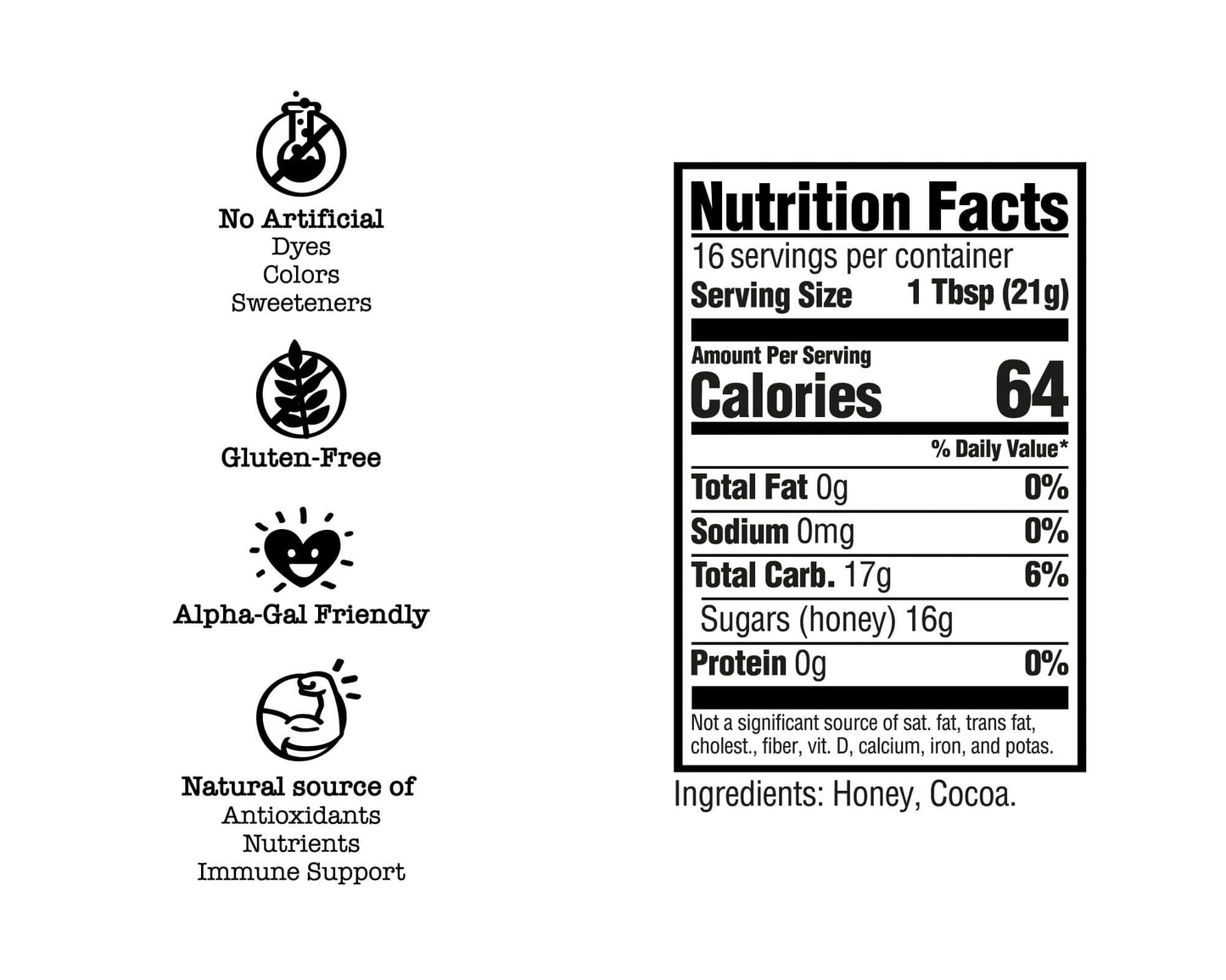 Chocolate con miel rociada