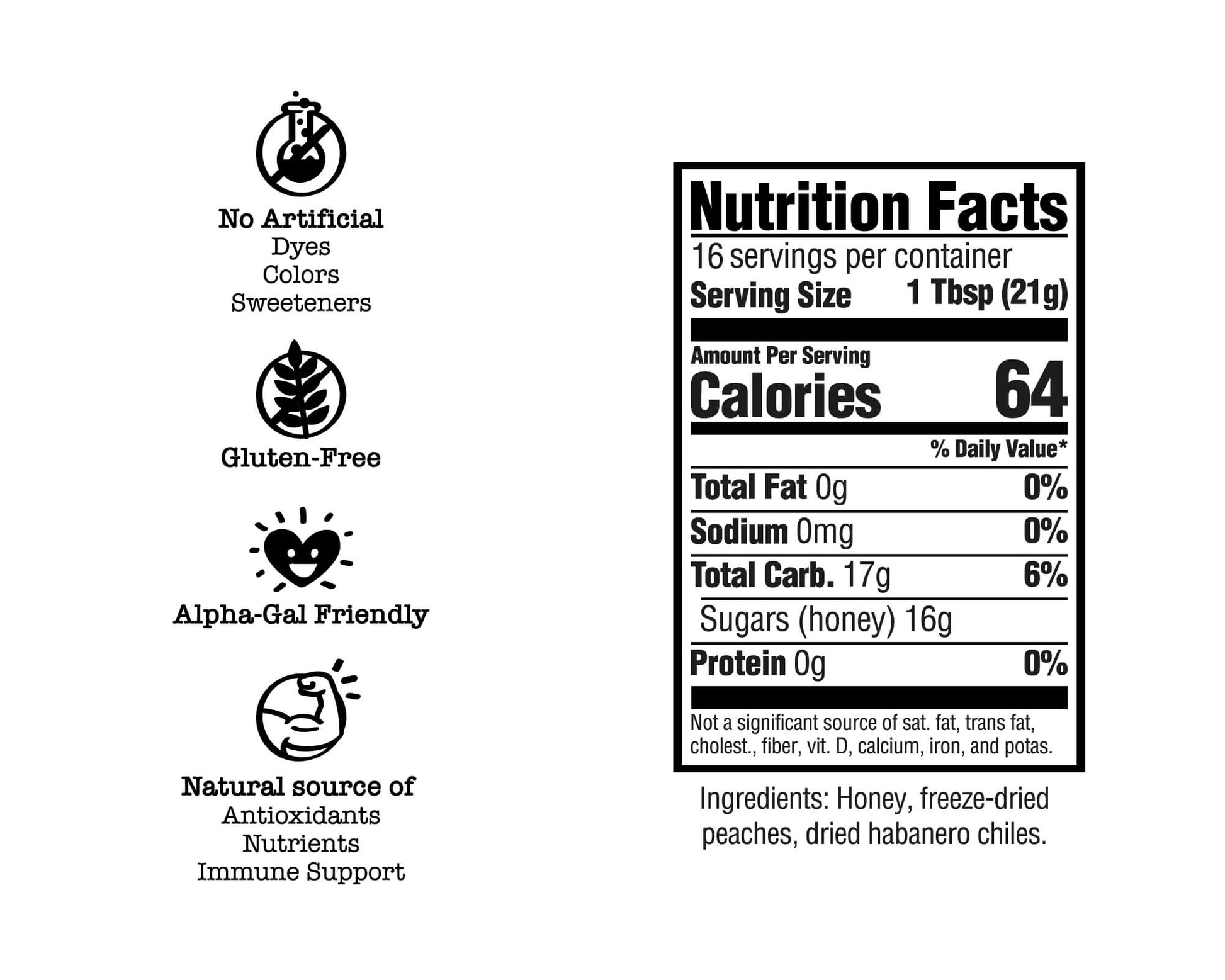Peach Habanero Honey Drizzler - Korvel