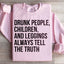 Sweatshirt Enfants Ivres, Enfants Et Leggings