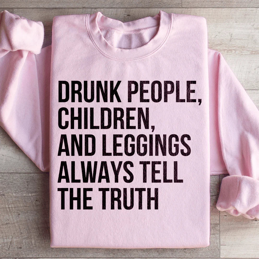 Sweatshirt Enfants Ivres, Enfants Et Leggings
