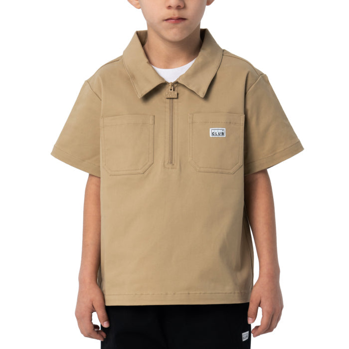 Chemise de travail à demi-zip pour enfants Pro Club