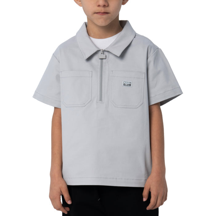 Chemise de travail à demi-zip pour enfants Pro Club