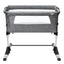 Travel Portable Baby Bed Side Sleeper Bassinet Crib - Gray
