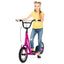 Height Adjustable Pink Kick Scooter with 12-Inch Wheels