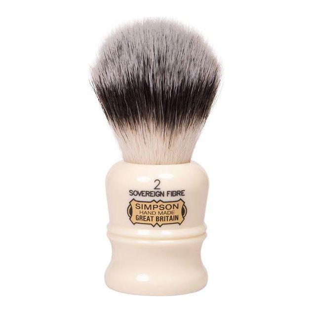 Pinceau de rasage en fibre synthétique de grade souverain Simpson Duke 2