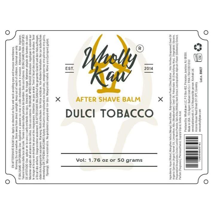 Wholly Kaw Dulci Tabacco Aftershave Collection