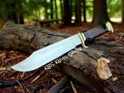 Legendary 16” Full Tang Bowie Knife with Premium Leather Sheath - Korvel