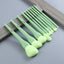Ensemble de pinceaux de maquillage professionnels de 10 pièces avec poils naturels