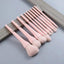 Ensemble de pinceaux de maquillage professionnels de 10 pièces avec poils naturels