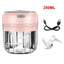 Premium Electric Mini Garlic Press & Vegetable Chopper