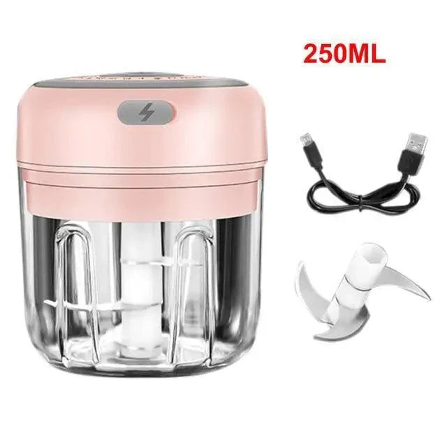 Premium Electric Mini Garlic Press & Vegetable Chopper