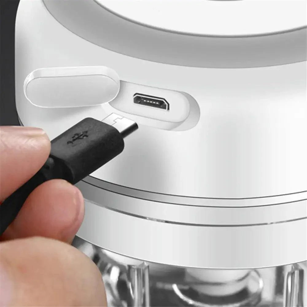 Premium Electric Mini Garlic Press & Vegetable Chopper